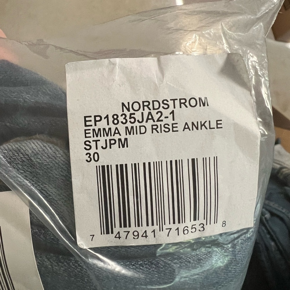 New‎ NWT STS BLUE jeans 30 Emma ankle skinny mid - Picture 10 of 14